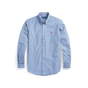 CLASSIC FIT GINGHAM SHIRT, SIZE: M , COLOR: ROYAL/WHITE